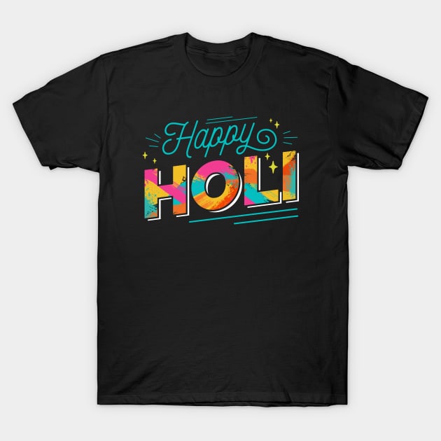 Happy Holi // Colorful Holi Festival T-Shirt by SLAG_Creative